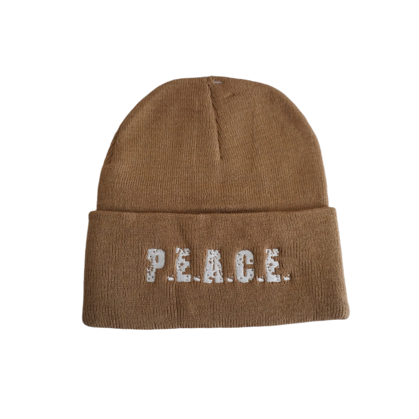 PEACE Khaki Beanie