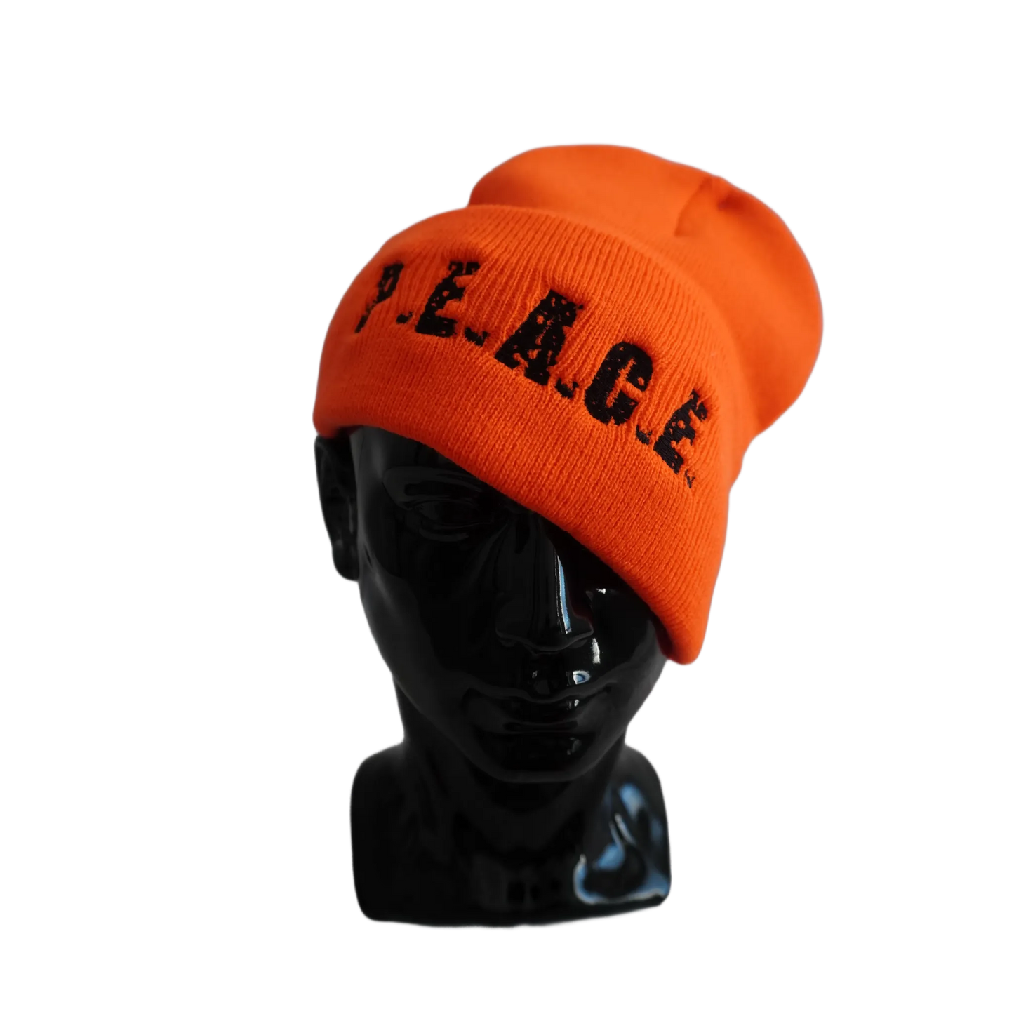 PEACE Orange Beanie