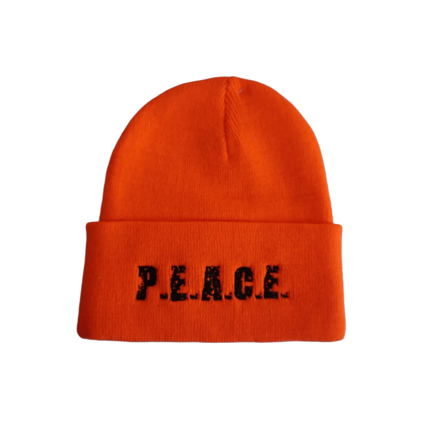 PEACE Orange Beanie