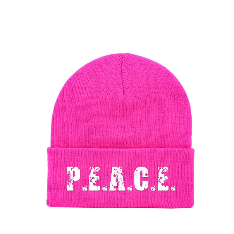 PEACE Pink Beanie "Da Bubblegum"