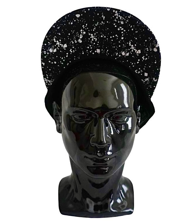 PEACE 2tone Black White Pattern Snapback "Da Cookies 'n' Cream Joint"