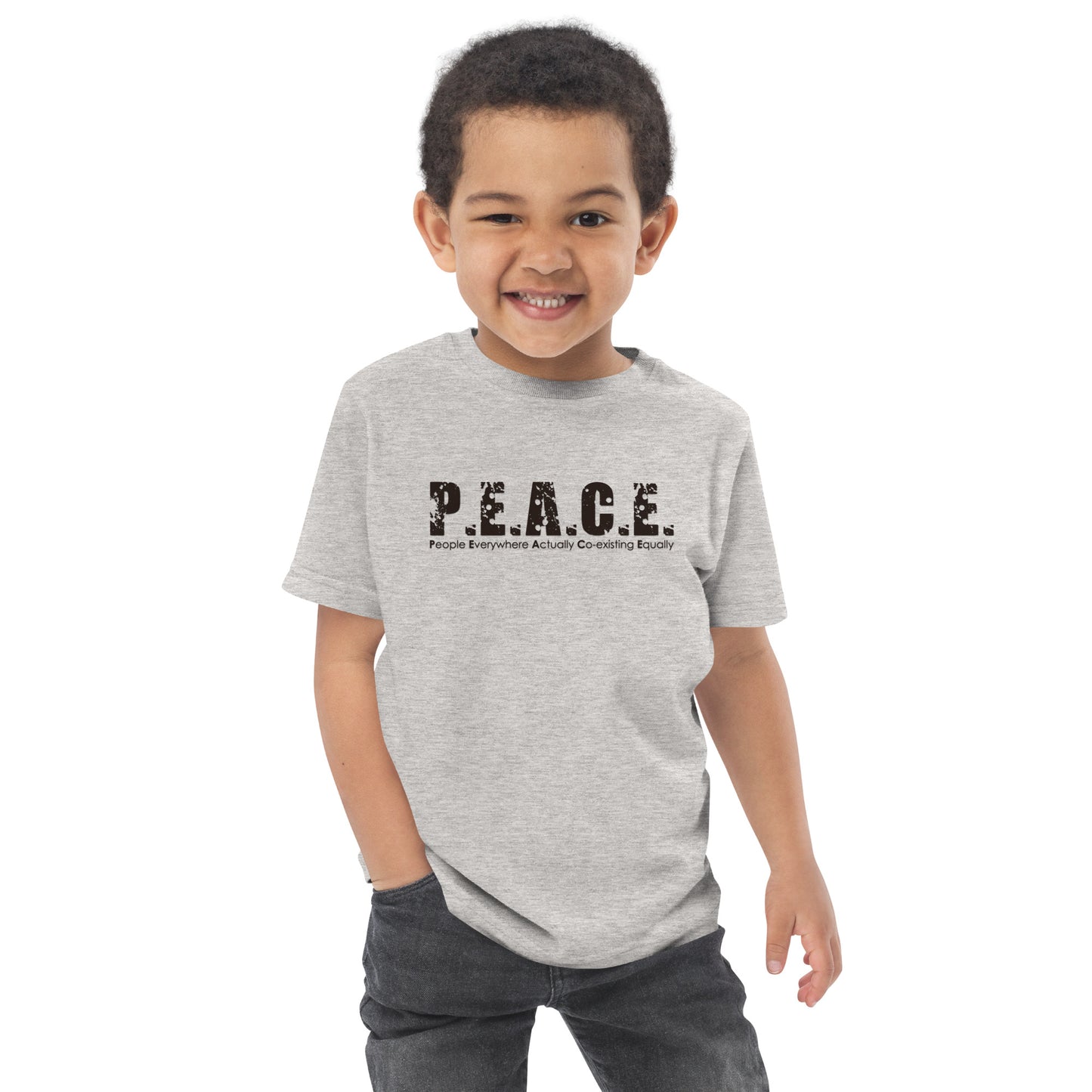 Youth Classic P.E.A.C.E. T-Shirt (Black Logo)