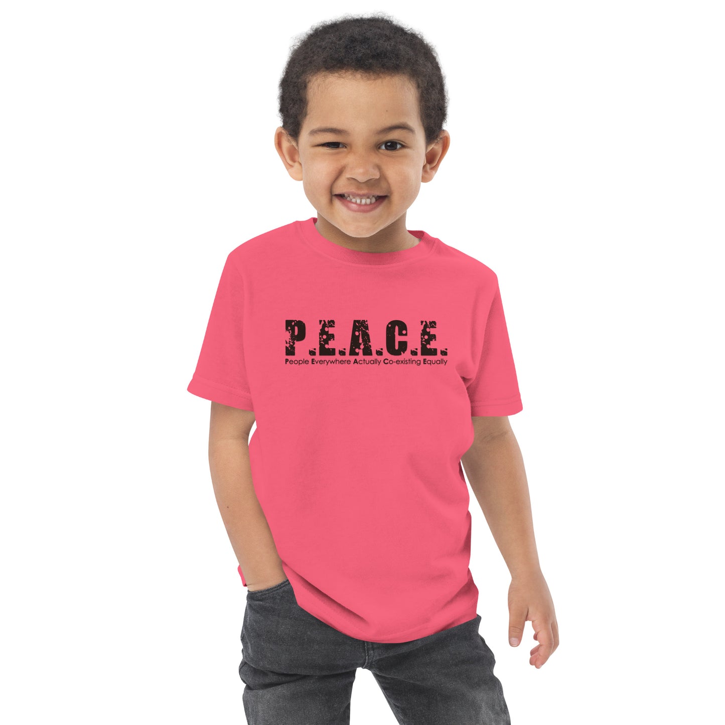 Youth Classic P.E.A.C.E. T-Shirt (Black Logo)
