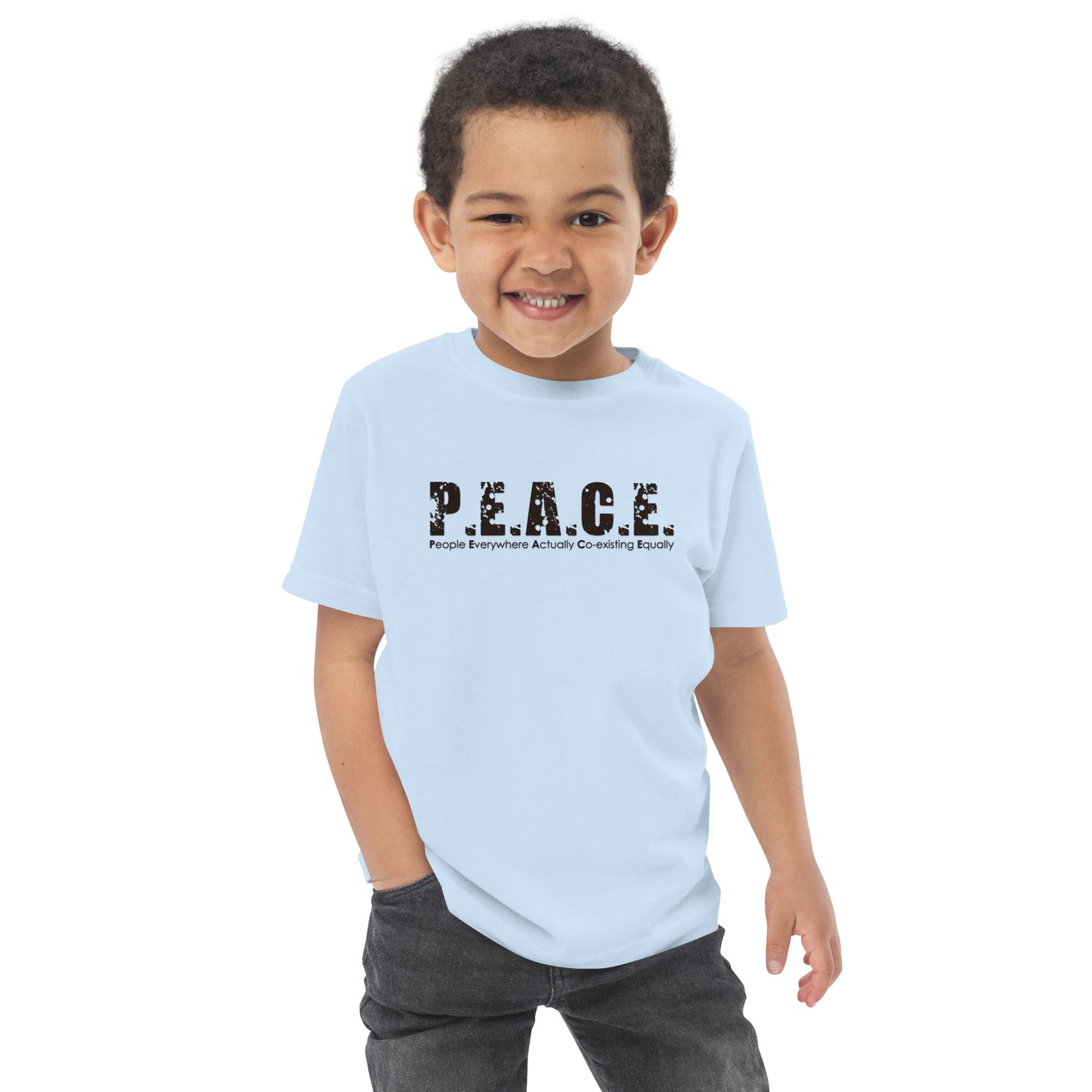 Youth Classic P.E.A.C.E. T-Shirt (Black Logo)