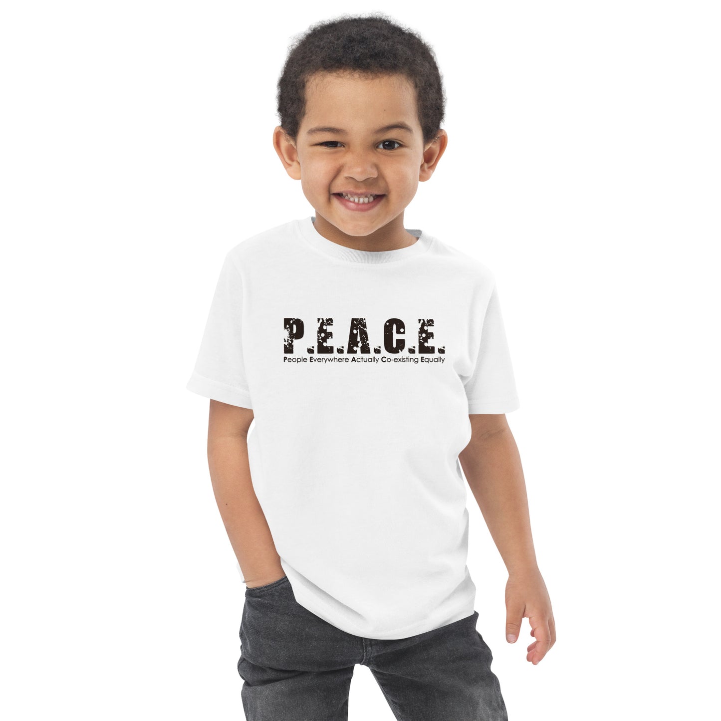 Youth Classic P.E.A.C.E. T-Shirt (Black Logo)
