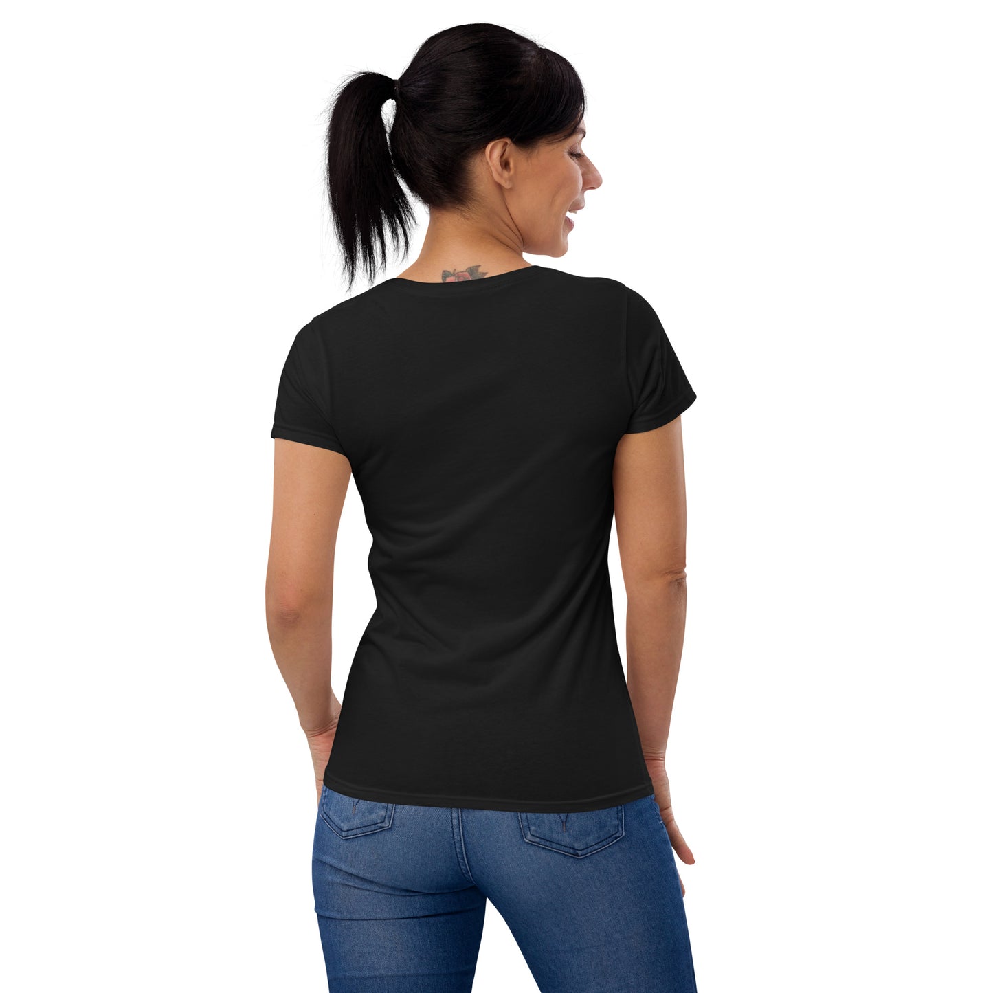 Women's Fitted P.E.A.C.E. T-Shirt (Canada Flag Logo)