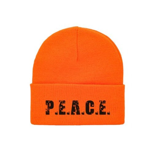 PEACE Orange Beanie