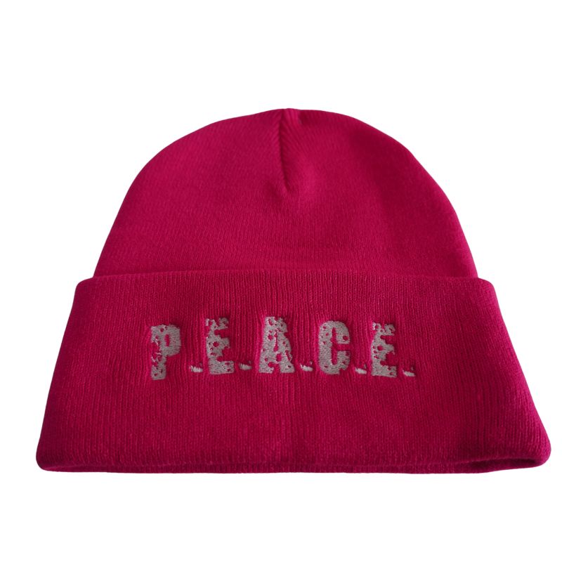 PEACE Pink Beanie "Da Bubblegum"